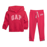 Conjunto Gap Bebê Menina Blusa Calça Flanelado Importado