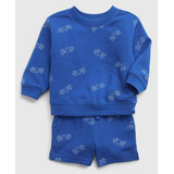 Conjunto Gap Moletom Infantil Blusa E Bermuda Original Eua