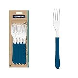 Conjunto Garfos Mesa Inox 12pcs Leme Azul Tramontina