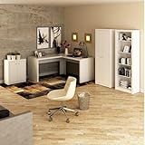 Conjunto Home Office 4 Peças 1 Escrivaninha Com Estante 1 Armário E 1 Balcão Tecno Mobili Branco