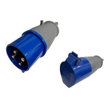 Conjunto Industrial Tomada Plug Acoplamento 3p t 32a Az