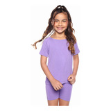 Conjunto Infantil 2 Peças Menina Camiseta