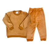 Conjunto Infantil Blusa Calça Fleece Peluciado Agasalho Frio