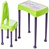 Conjunto Infantil De 1 Mesa E 1 Cadeira Plásticas Montáveis Monster Tramontina Verde Lilás