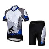 Conjunto Infantil De Jérsei De Ciclismo Camiseta De Manga Curta Para Meninos E Meninas Secagem Rápida P 2GG 1 Large