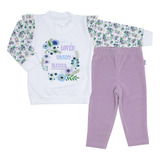 Conjunto Infantil Feminino Calça blusa Plush