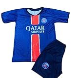 Conjunto Infantil Juvenil Esportivo Time De Futebol De Camisa E Short 100 Azul 12 