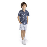 Conjunto Infantil Juvenil Menino Shorts E Camisa Manga Curta