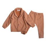 Conjunto Infantil Menino Inverno Cardigan Quentinho