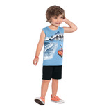 Conjunto Infantil Menino Verão Regata E Bermuda Kyly 1000380