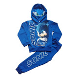 Conjunto Infantil Moletom Menino Sonic Flanelado Frio