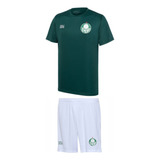 Conjunto Infantil Palmeiras Shorts E Camisa Oficial Verdão