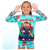 Conjunto Infantil Proteção Uv50 Menino Camisa Sunga Praia