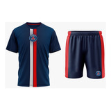 Conjunto Infantil Psg Uniforme Camisa short Tamanho 4 A 10