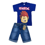 Conjunto Infantil Roblox Camiseta