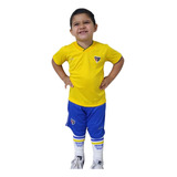 Conjunto Infantil São Paulo Brasil Amarelo Oficial