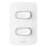 Conjunto Interruptor Paralelo Duplo Gracia 85326 Alumbra Cor Branco