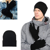 Conjunto Inverno Adulto Juvenil Touca E Luva De Lã Kit Frio