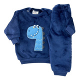 Conjunto Inverno Peluciado Blusa Calça Infantil Fleece Bebê
