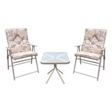 Conjunto Jardim Varanda Mesa 2 Cadeiras Mor