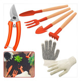 Conjunto Jardinagem Tramontina 5 Peças Pequenos Vasos Luva