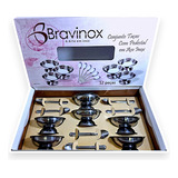 Conjunto Jogo De Taças Para Sobremesa 12 Peças Inox