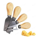 Conjunto Jogo De Utensílios Para Queijo Inox 4 Peças Gourmet