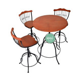 Conjunto Jogo Mesa Cadeira Bistrôs Área Gourmet Cozinha Luxo