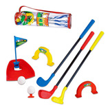 Conjunto Jogo Mini Golfe C  Sacola Para Transporte Braskit