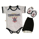 Conjunto Kit Bebê Corinthians Infantil Oferta