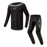 Conjunto Kit Calça Camisa Alpinestars Fluid Graphite 2025