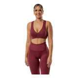 Conjunto Kit Legging Plus Size Elite Top Reforçado C Bojo