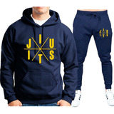 Conjunto Kit Moletom Jiu Jitsu E Calça Flanelado