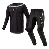 Conjunto Kit Roupa Motocross Alpinestars Fluid Graphite 2025