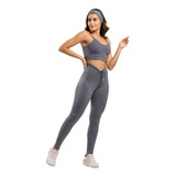 Conjunto Legging E Cropped Fitness Academia Ginastica Healt