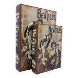 Conjunto Livro Decorativo Design Corino Beatles