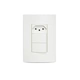 Conjunto Lunare Schneider 2 Interruptores Simples Tomada 2p T 10a 250v Prm44721