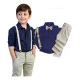 Conjunto Luxo Infantil Social Batizado Casamento Azul Bebe