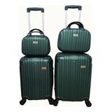 Conjunto Mala De Viagem P pp Frasqueira Expan Rigida 360