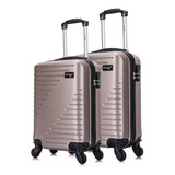 Conjunto Mala De Viagem Pp E P Chicago Swiss Move Champagne