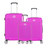 Conjunto Malas De Viagem Kit 3 Peças P M E G Abs Santino