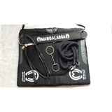 Conjunto Mangalarga Preto Peitoral Cabeçada Manta