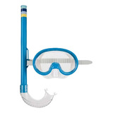 Conjunto Máscara De Mergulho E Snorkel Infantil Criança Mor