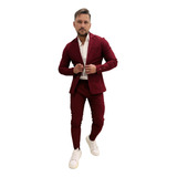 Conjunto Masculino Blazer Calça Terninho Slim Moda Social