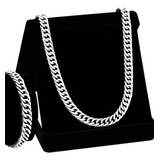 Conjunto Masculino Corrente Pulseira 7mm Cj 96 Aço Inox