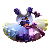 Conjunto Menina Bolofofos Roupa De Aniversário Saia Tutu