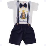Conjunto Menino Aparecida Do Norte Devotinho Padroeira Bebê