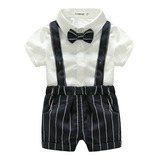 Conjunto Menino Bebê Jardineira Camisa Lindo