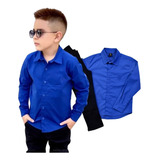 Conjunto Menino Camisa Azul Royal Ml
