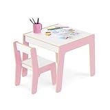 Conjunto Mesa - Cadeira Infantil Rosa - Junges